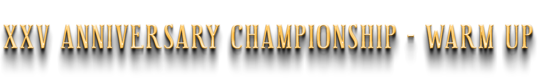 XXV Anniversary Championship - Warm Up Jebus Cross logo